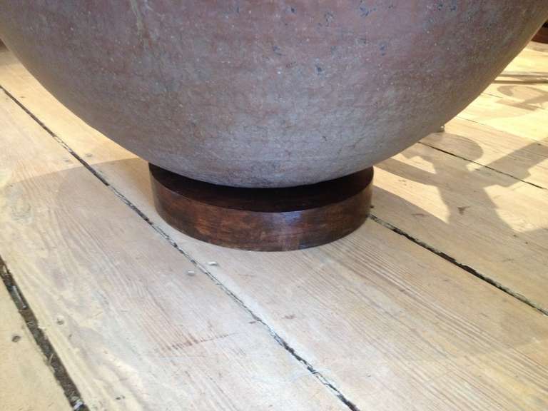 Pair of Very Large Hammered Copper and Bronze Garden Urns 2
