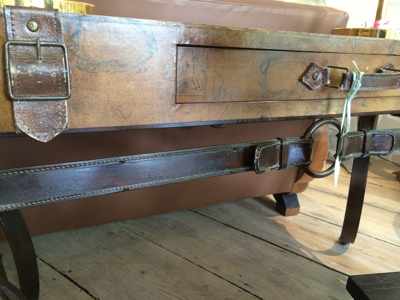 suitcase end table