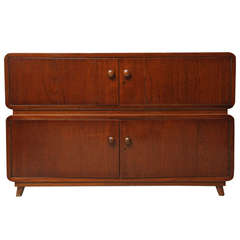 Mid Century Teak Console Table, English