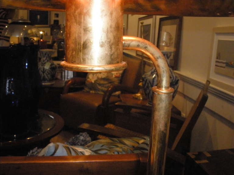 20th Century Pair of Nautical Antique Brass Table Lamps