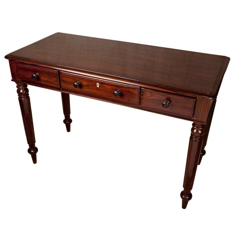 Colonial British Rosewood Desk or Sofa Table C. 1930 at 1stDibs