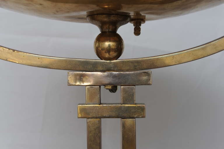 Art Deco Deco Period Brass Torchiere Floor Lamp