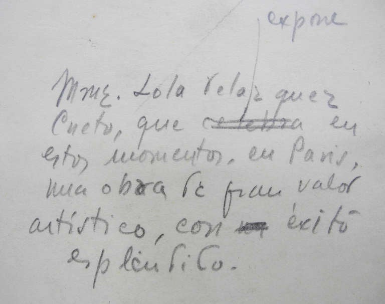 Mexican Lola Cueto by Tina Modotti For Sale