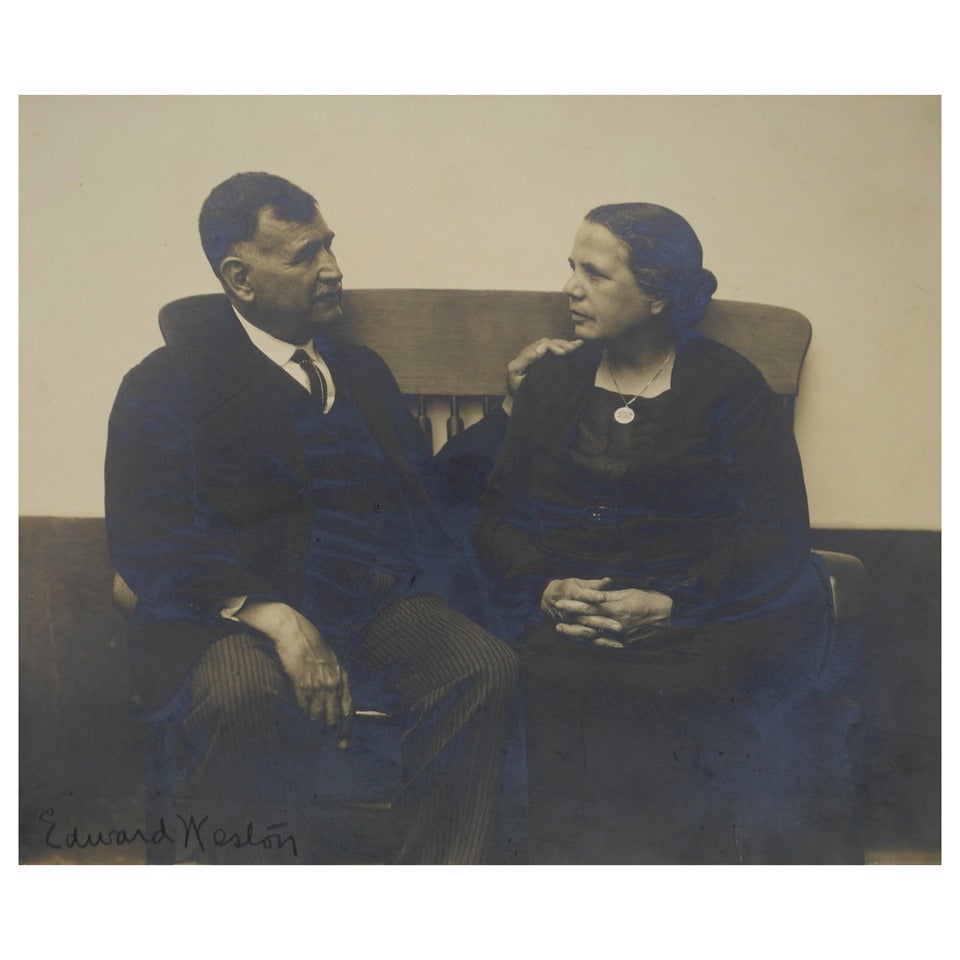 Mr. and Mrs. Marin by Edward Weston For Sale
