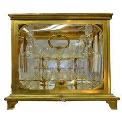 19th Century Tantalus Baccarat Crystal Set