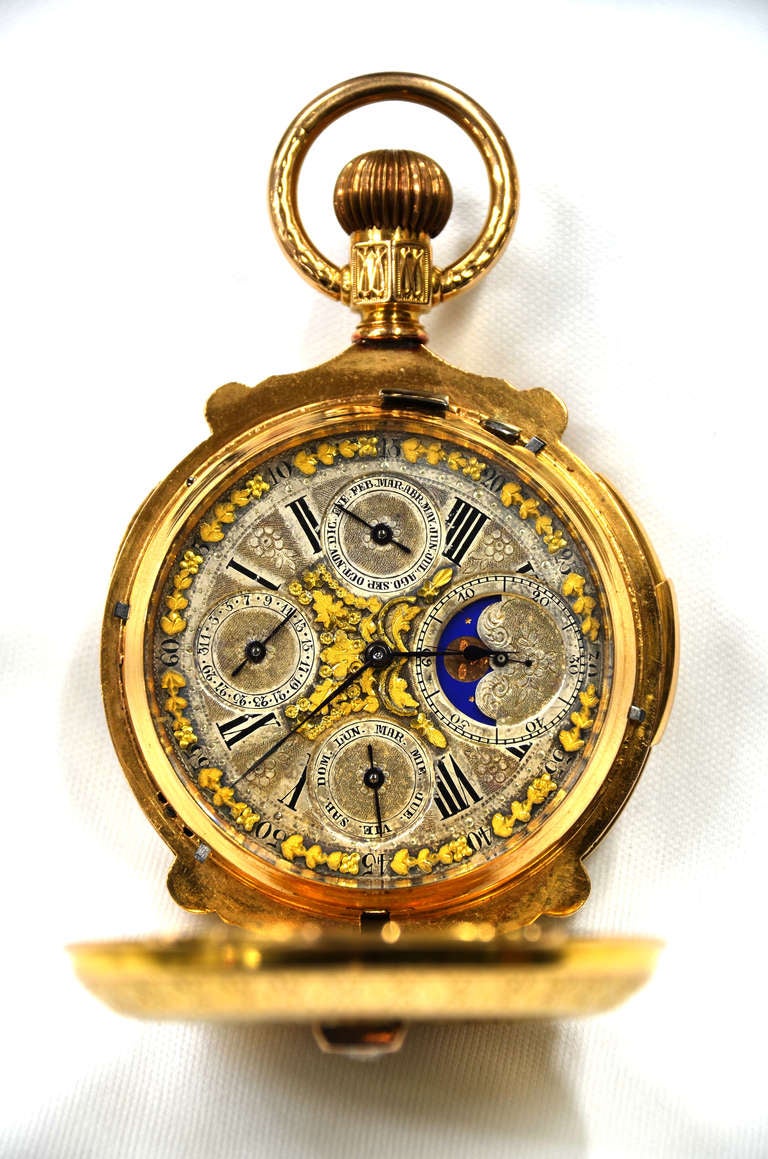 Victorian Gold Pocket Watch -Minute Repeater ca. 1880 For Sale