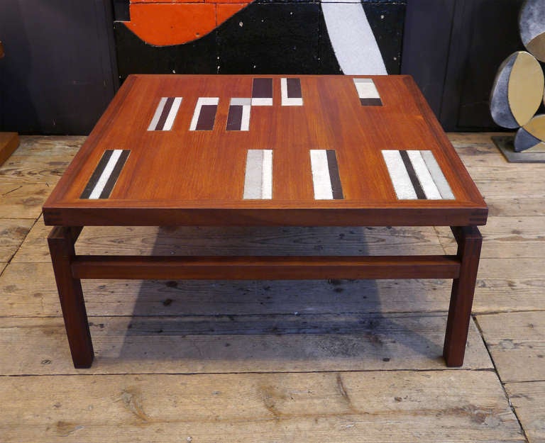 Scandinavian Modern Very Rare Coffee Table by Roger Capron, France, circa 1960 For Sale