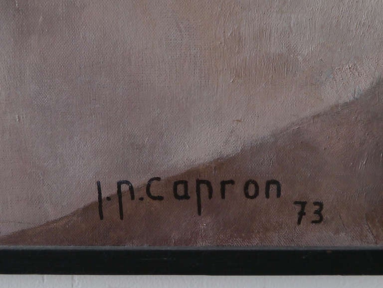 Huge Painting by Jean Pierre Capron, France 1973 In Excellent Condition For Sale In Saint Ouen, FR
