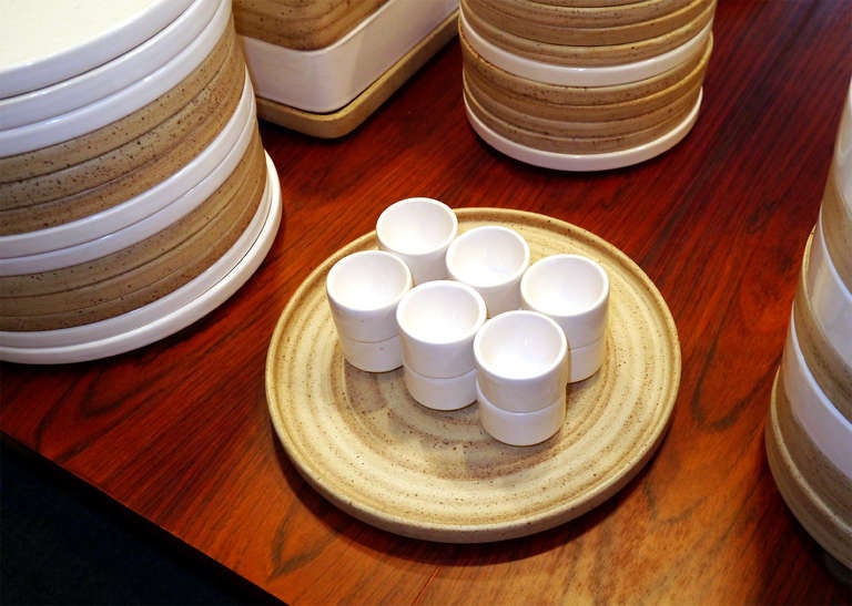 Modernist Set Of Stackable Dinnerware By Niderviller - France Circa ...