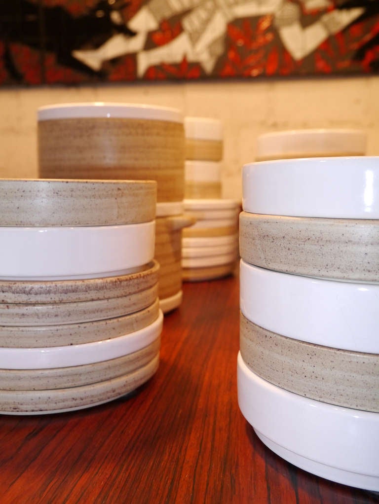 Modernist Set Of Stackable Dinnerware By Niderviller - France Circa ...