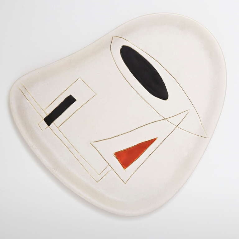 Mid-20th Century Ceramic Dishes or Pin-Trays by Denise & Peter Orlando