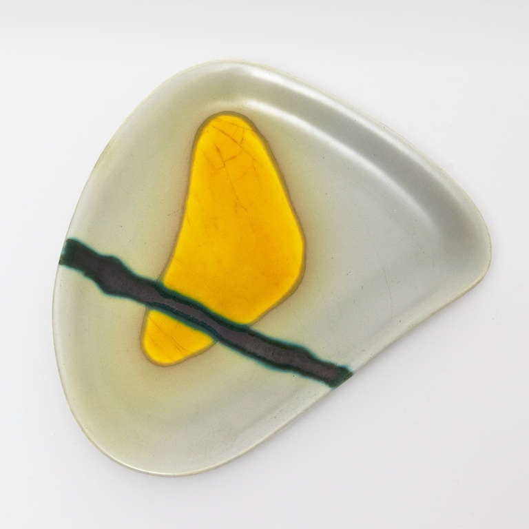 Earthenware Ceramic Dishes or Pin-Trays by Denise & Peter Orlando