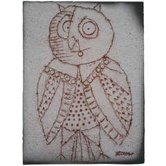 Roger Capron Decorative Plate - Vallauris circa 1990