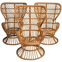 Wicker Armchairs Designed by Gio Ponti
