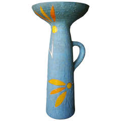 Oversized Vase by Gilbert Valentin Les Archanges - Vallauris, France circa 1950