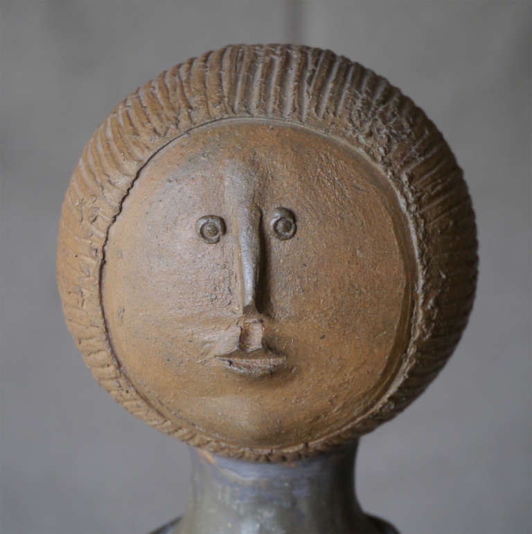 Huge Sculptural Ceramic by Albert Thiry - Vallauris-France circa 1970 For Sale 4
