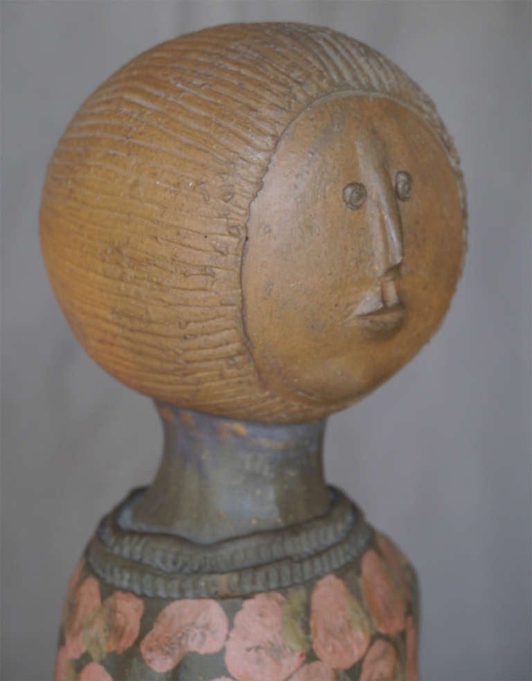 Modern Huge Sculptural Ceramic by Albert Thiry - Vallauris-France circa 1970 For Sale