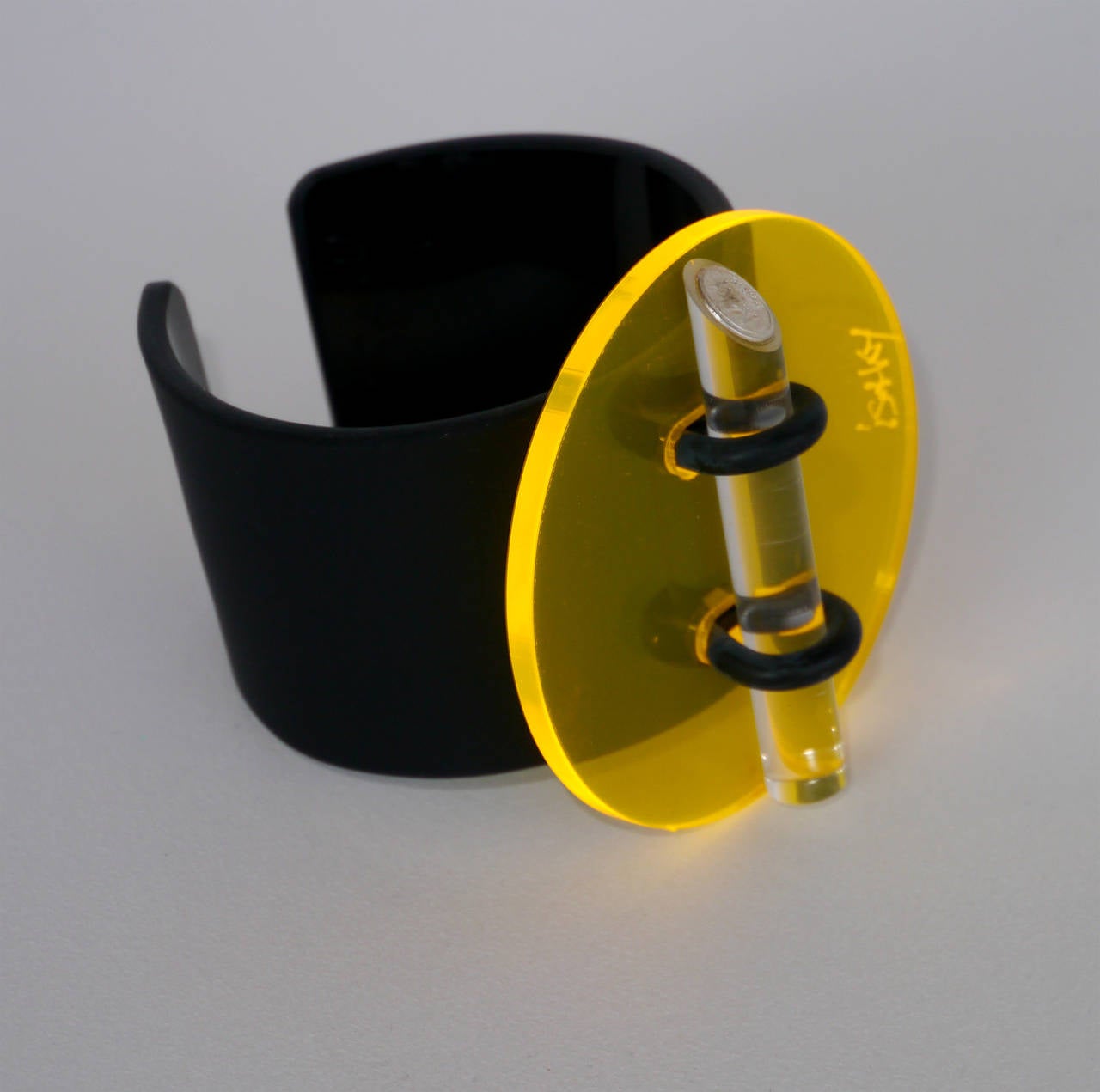 Space Age Geometric Cuff by Isaky, Paris, 1980 For Sale