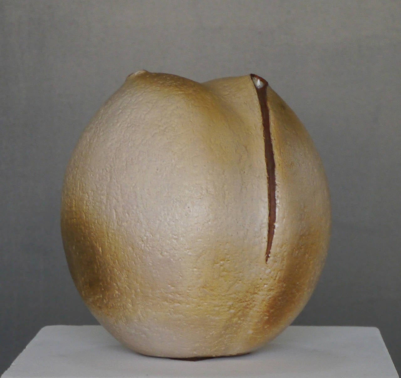 Late 20th Century Unique Stoneware Sculpture by Madoura, Vallauris, circa 1970 For Sale