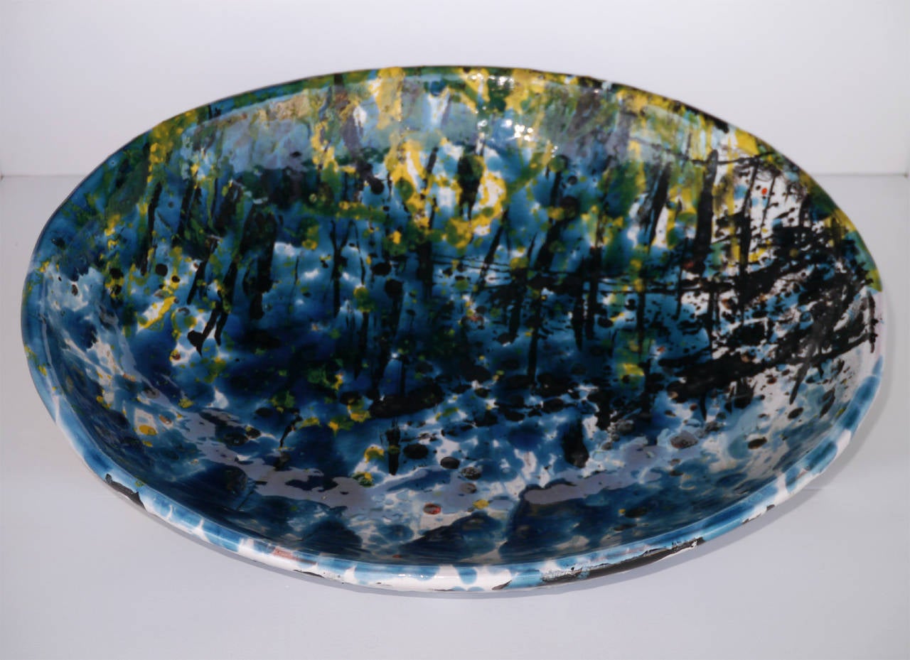 Spectacular Ceramic Bowl by Jean Megard, Biot 1957 3