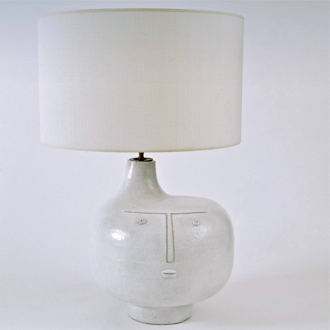 Large Ceramic Lamp Base Signed by DaLo