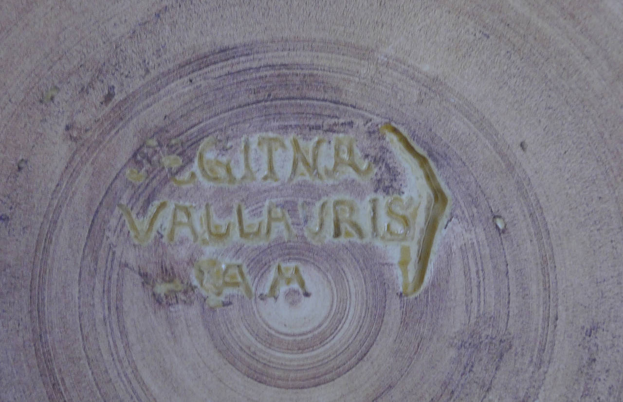 Glazed Set of 83 Aegitna Dishes by Saltalamacchia, Vallauris, circa 1950