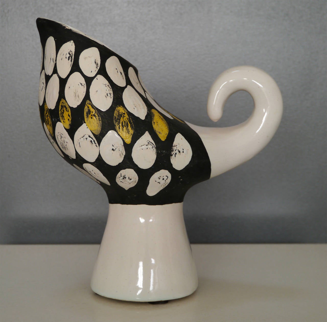 Zoomorphic Ceramic Vase by Roger Capron, circa 1950 For Sale 3