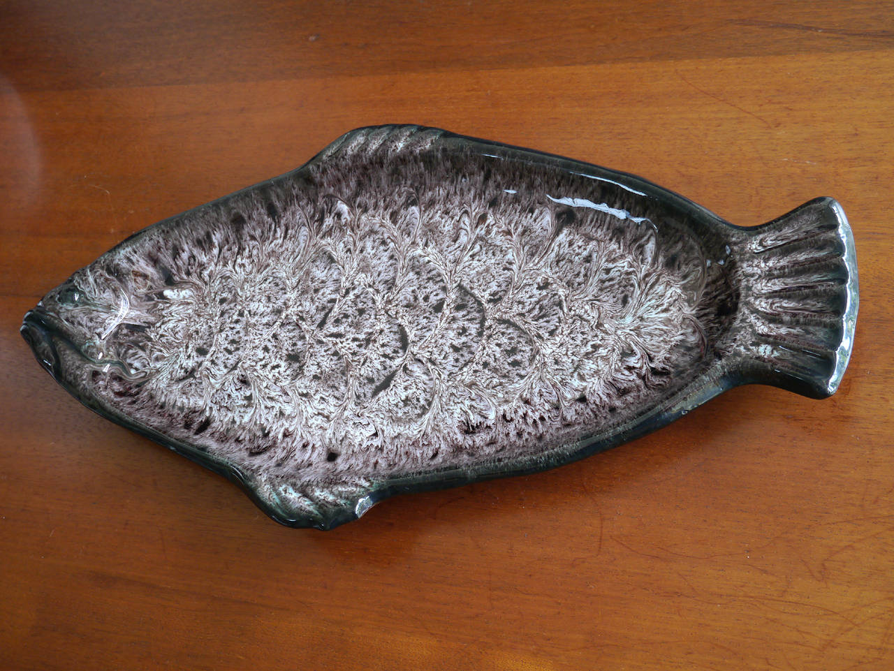 Mid-20th Century Complete Fish Service by Marius Giuge, Vallauris, circa 1950 For Sale