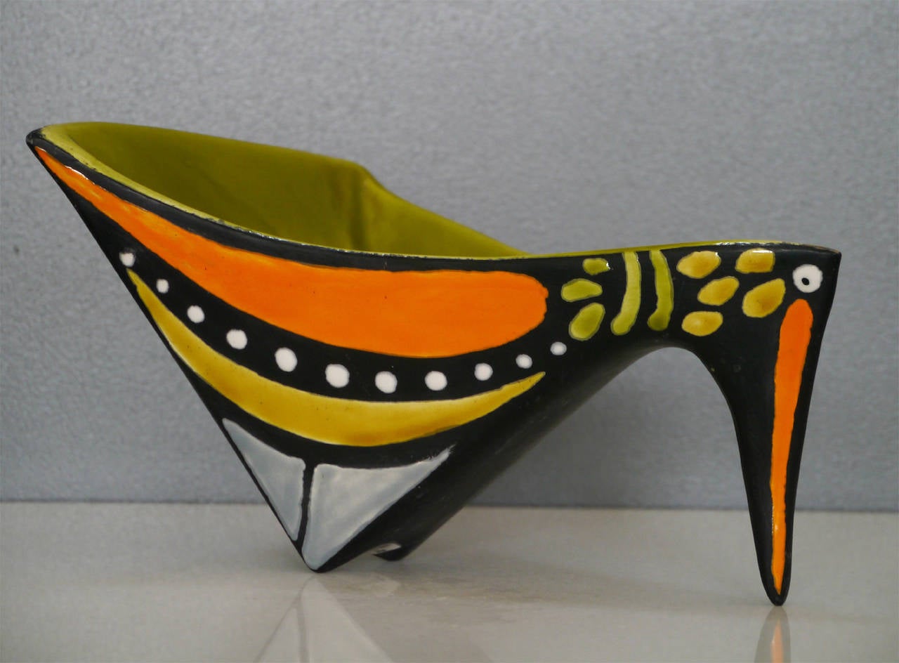 Céramique zoomorphe de Raymor Pottery, Italie, vers 1950 Excellent état à Saint Ouen, FR