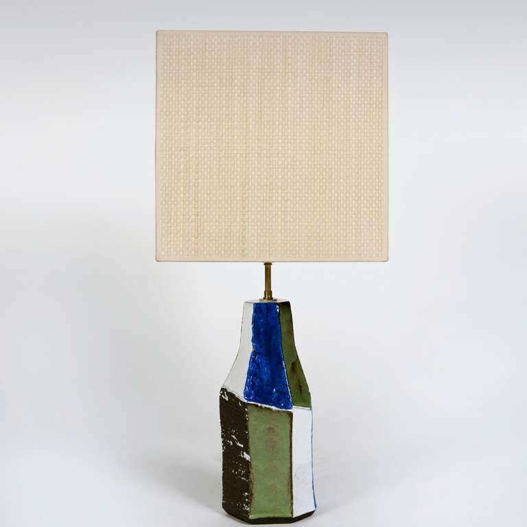 Sculptural Ceramic Lamp-Stand by Salvatore Parisi In Excellent Condition In Saint Ouen, FR