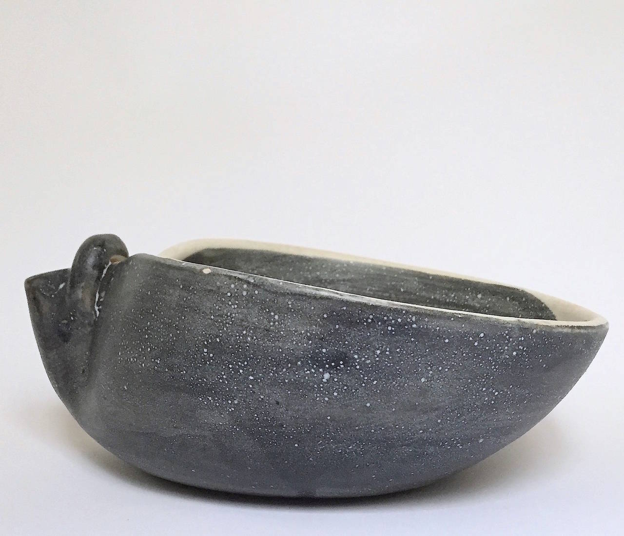 Mid-Century Modern Ceramic Bowl Signed by Mado Jolain