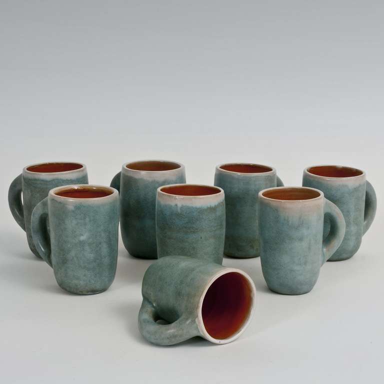 Set of Ceramic Mugs by Les 2 Potiers (deux Potiers)