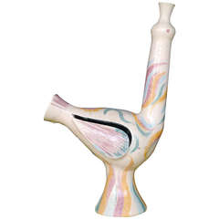 Sculptural Ceramic Bird by Accolay, circa 1960