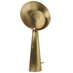 Reflector Lamp in Golden Brass