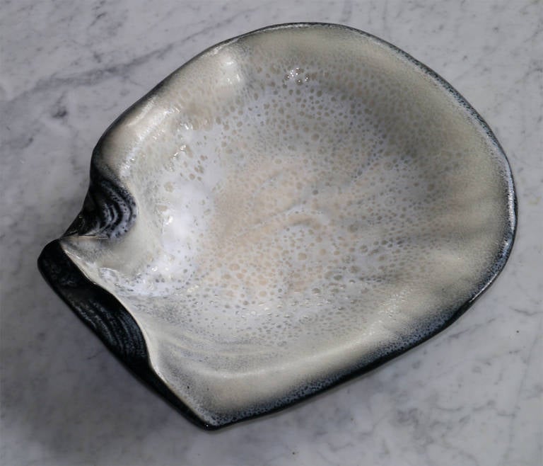 Mid-Century Modern Great Shell Bowl by Pol Chambost, France, circa 1950