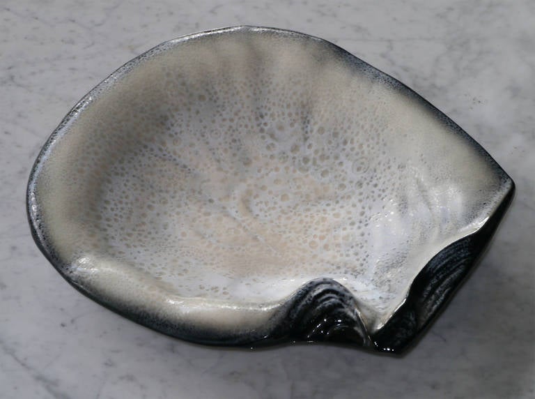 French Great Shell Bowl by Pol Chambost, France, circa 1950