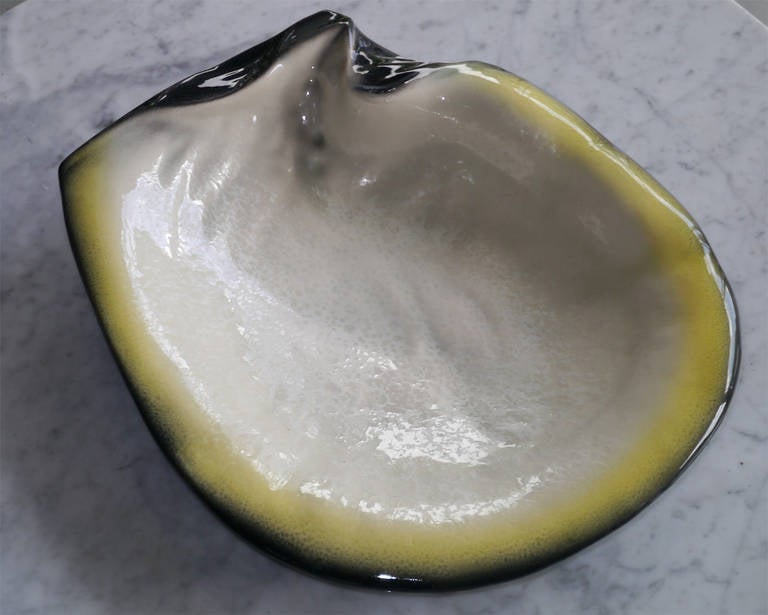Mid-Century Modern Great Shell Bowl by Pol Chambost, France, c. 1950