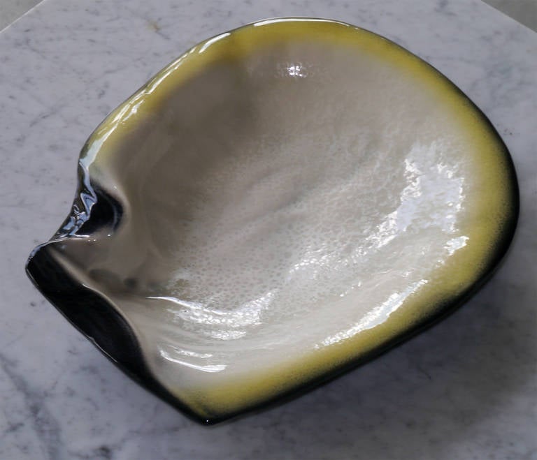 French Great Shell Bowl by Pol Chambost, France, c. 1950