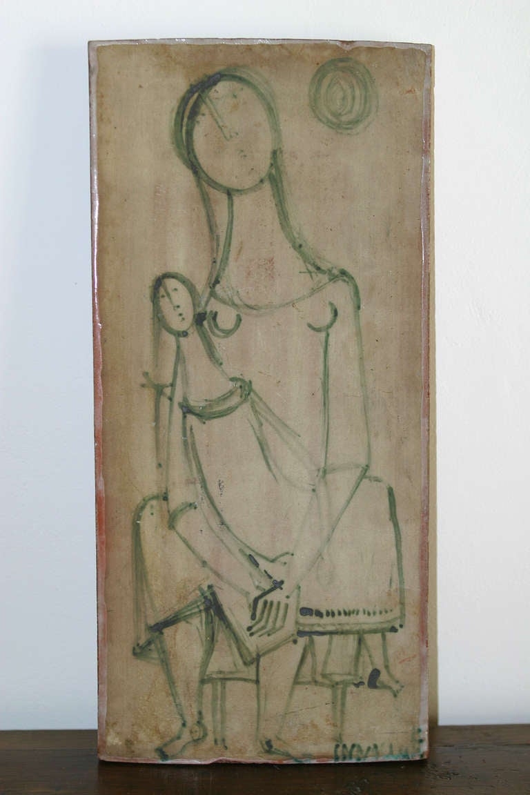 Jacques Innocenti Decorative Plate, Vallauris, circa 1950