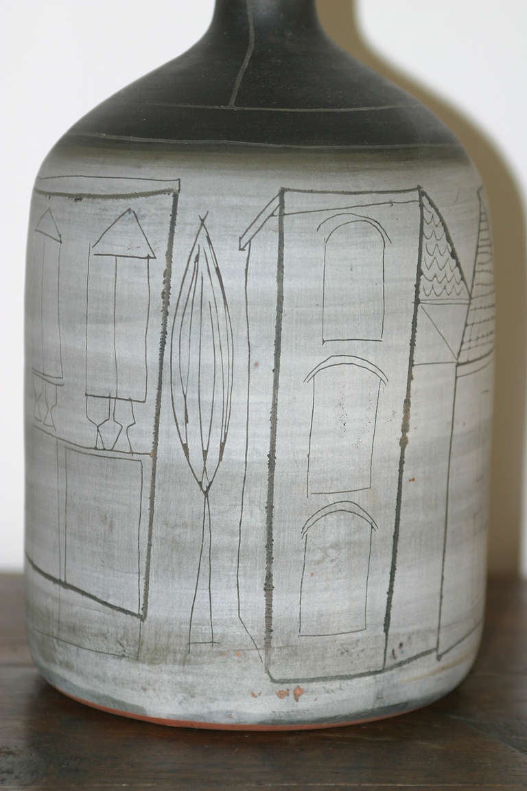 1950s Ceramic Vase by Jacques Innocenti, Vallauris, France In Excellent Condition For Sale In Saint Ouen, FR