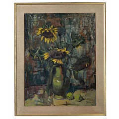Vintage Framed Oil on Canvas by De Cort