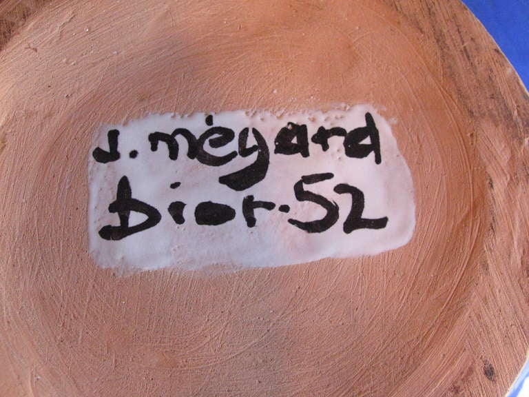 Céramique Bol en céramique de forme libre de Jean Megard, Biot 1952