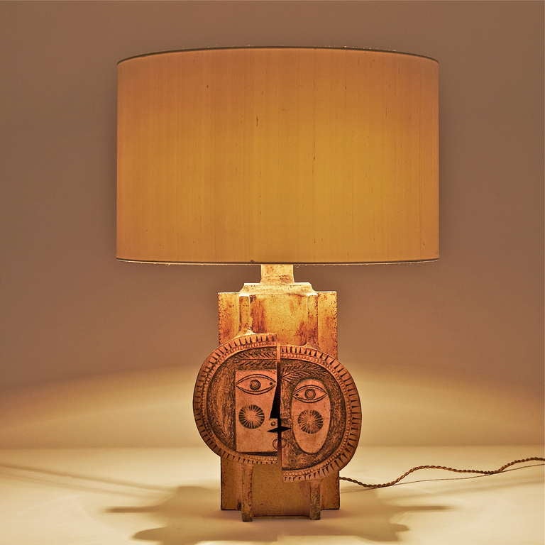 Stoneware Table Lamp By Roger Capron