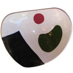 Vintage Free-Form Ceramic Bowl by Jean Megard, Biot 1952
