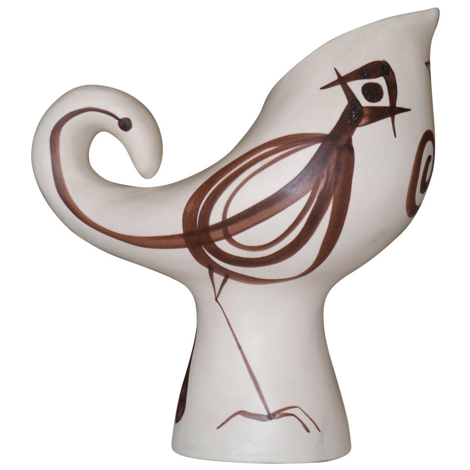 Vase "Coq" by Roger Capron, Vallauris, France, circa 1950 For Sale
