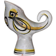 Vase "Coq" by Roger Capron, Vallauris, France, circa 1950