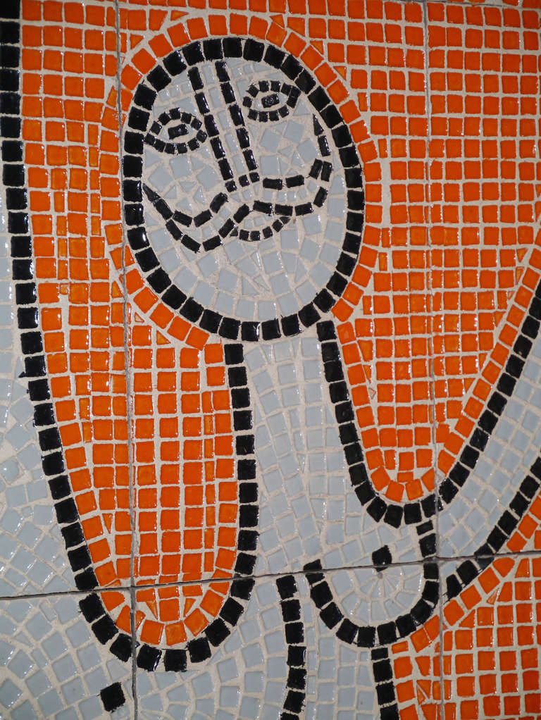 Roger Capron - Rare and Huge Ceramic Panel - Vallauris 1975 2