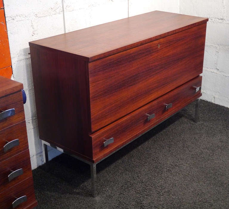 Mid-Century Modern Chest with Drawers by Philippon and Lecoq, France, 1957 For Sale