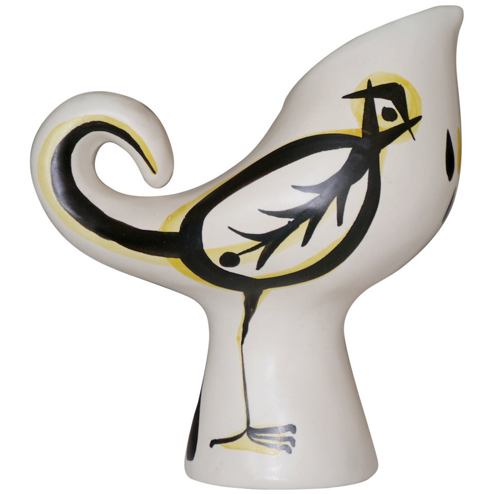 Vase "Coq" by Roger Capron, Vallauris, France, circa 1950s For Sale