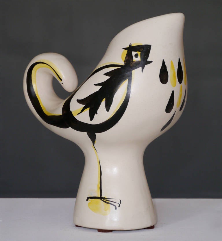 vase coq capron vallauris